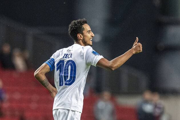 Carlos Zeca (10), FC Koebenhavn, efter maalet til 1-0 under kampen i Champions League Kvalen mellem FC Koebenhavn og The New Saints FC i Parken onsdag den 31. juli 2019.. , Copenhagen Denmark Copyright: AndersxKjaerbyex-xRitzauxScanpix AndersxKjaerbyex cop101 spdk20190731-220742-L