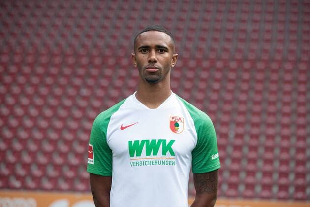 Noah Sarenren Bazee; FC Augsburg 1907; 1.BL, Porträttermin 2019 2020,