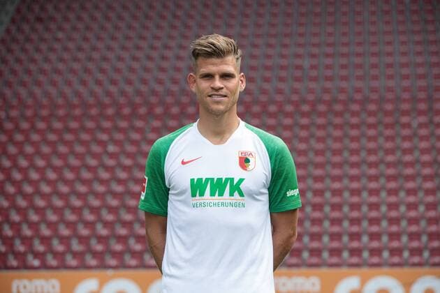 Florian Niederlechner; FC Augsburg 1907; 1.BL, Porträttermin 2019 2020,