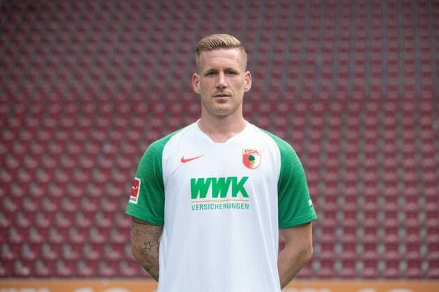 Andre Hahn; FC Augsburg 1907; 1.BL, Porträttermin 2019 2020,