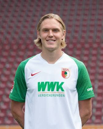 Fredrik Jensen; FC Augsburg 1907; 1.BL, Porträttermin 2019 2020,