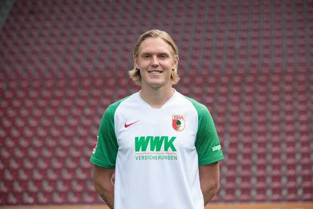 Fredrik Jensen; FC Augsburg 1907; 1.BL, Porträttermin 2019 2020,