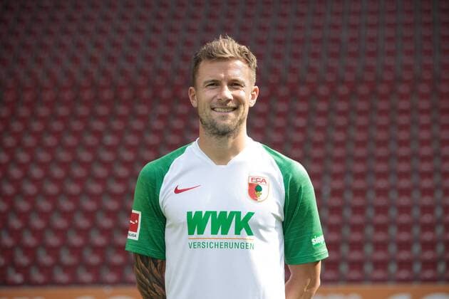Daniel Baier; FC Augsburg 1907; 1.BL, Porträttermin 2019 2020,