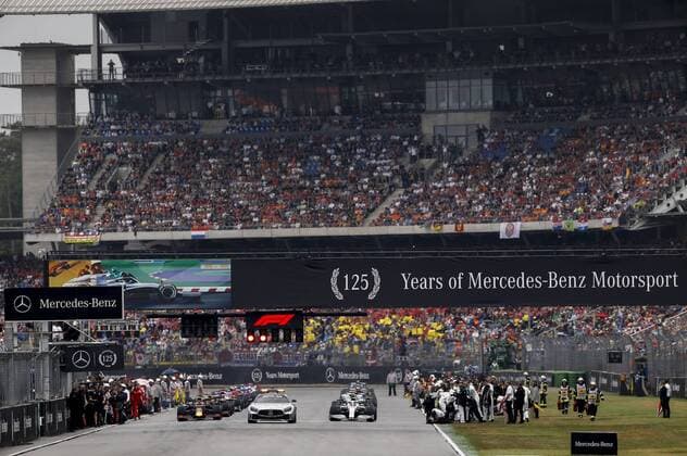 Motorsports: FIA Formula One World Championship, WM, Weltmeisterschaft 2019, Grand Prix of Germany, Starting Grid Hockenheim Germany