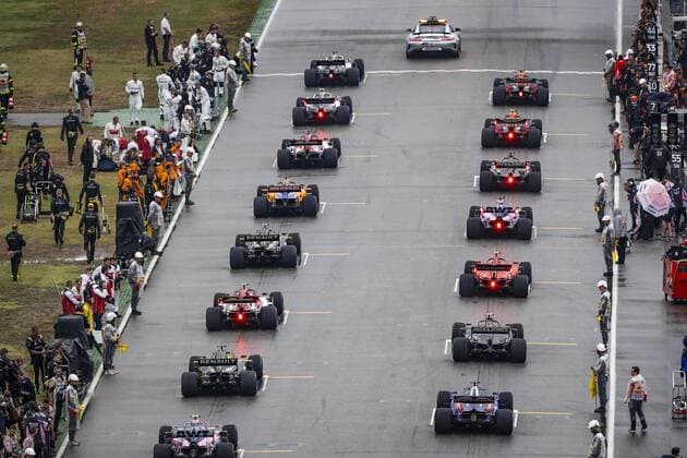 Motorsports: FIA Formula One World Championship, WM, Weltmeisterschaft 2019, Grand Prix of Germany, Starting Grid Hockenheim Germany