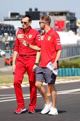 Motorsports: FIA Formula One World Championship, WM, Weltmeisterschaft 2019, Grand Prix of Hungary, 5 Sebastian Vettel (GER, Scuderia Ferrari Mission Winnow), (Verwendung nur in Deutschland - GERMANY ONLY) *** Motorsports FIA Formula One World Championship 2019, Grand Prix of Hungary, 5 Sebastian Vettel GER, Scuderia Ferrari Mission Winnow , Use only in Germany GERMANY ONLY 