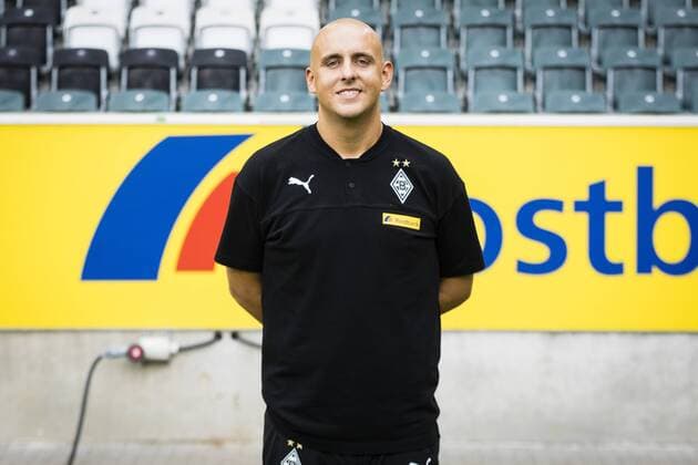 Mönchengladbach, 01.08.2019 Betreuer Christian Rieger Porträttermin 2019 2020 Borussia Mönchengladbach