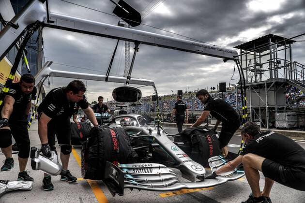 Motorsports: FIA Formula One World Championship, WM, Weltmeisterschaft 2019, Grand Prix of Hungary, 44 Lewis Hamilton (GBR, Mercedes AMG Petronas Motorsport), Budapest Hungary