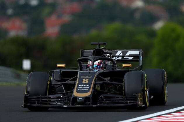 08 Romain Grosjean, Haas F1 Team. Hungarian GP, Budapest 2-4 August 2019 Budapest 02 08 2019 GP Hungary Formula 1 Championship 2019 Race Photo Federico Basile Insidefoto federicoxbasile