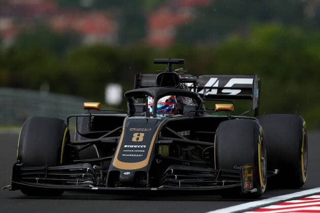 08 Romain Grosjean, Haas F1 Team. Hungarian GP, Budapest 2-4 August 2019 Budapest 02 08 2019 GP Hungary Formula 1 Championship 2019 Race Photo Federico Basile Insidefoto federicoxbasile