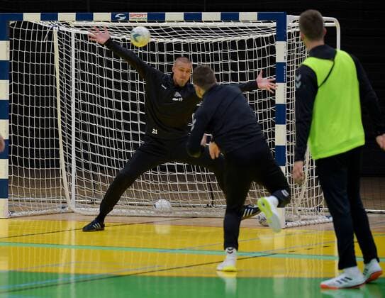 HANDBALL - HBL, THW Kiel, training camp GRAZ,AUSTRIA,02.AUG.19 - HANDBALL - HBL, Handball Bundesliga, THW Kiel, training camp. Image shows Dario Quenstedt (Kiel). GEPAxpictures xMichaelxRiedler