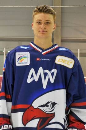 Adler Mannheim Tim Stützle Stuetzle im Portrait der Adler Mannheim in der Saison 2019 2020. Mannheim. 30.07.19 Eishockey SAP Arena , Mannheim Baden Wuerttemberg Deutschland SAP Arena