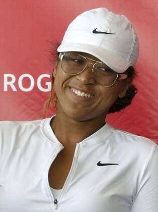 Tennis: Osaka ahead of 2019 Rogers Cup Naomi Osaka of Japan smiles during a press conference, PK, Pressekonferenz after the 2019 Rogers Cup women s draw in Toronto, Canada, on Aug. 2, 2019. 