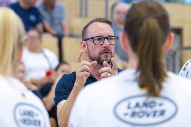 Wittlich, Deutschland 02. August 2019: Turnier - Handball-Cup 2019 - TuS Metzingen vs. SG BBM Bietigheim Trainer Martin Albertsen (Bietigheim) Wittlich Eventum Rheinland-Pfalz Deutschland