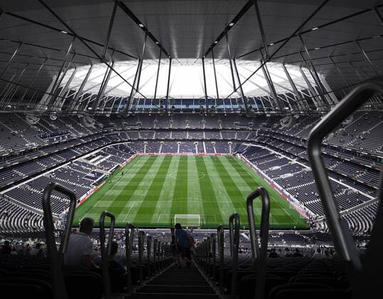 4th August 2019, Tottenham Hotspur Stadium, London, England; International Champions Cup football; Tottenham Hotspur versus Inter Milan; General View of the new Tottenham stadium before kick off  ActionPlus12157981 SimonxWest