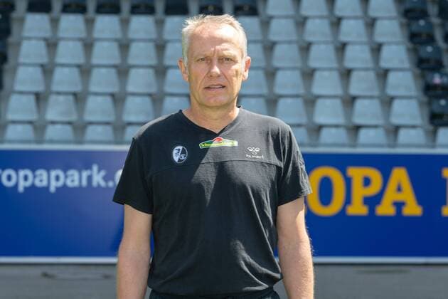 Christian Streich; SC Freiburg, 1. Bundesliga, Portraittermin 2019 2020 SC Freiburg; 1. Bundesliga, Portraittermin 2019 2020 Freiburg Copyright: xEIBNER AchimxKellerx EP_eer