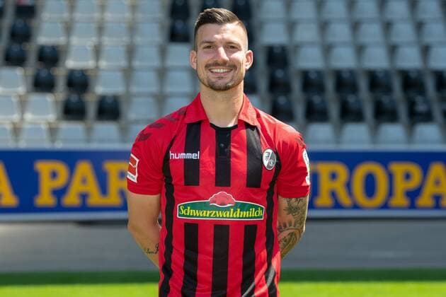 Jerome Gondorf; SC Freiburg, 1. Bundesliga, Portraittermin 2019 2020 SC Freiburg; 1. Bundesliga, Portraittermin 2019 2020 Freiburg Copyright: xEIBNER AchimxKellerx EP_eer