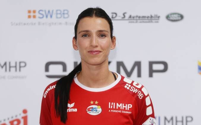 Stuttgart , Handball Fototermin SG BBM Bietigheim , Fie Woller