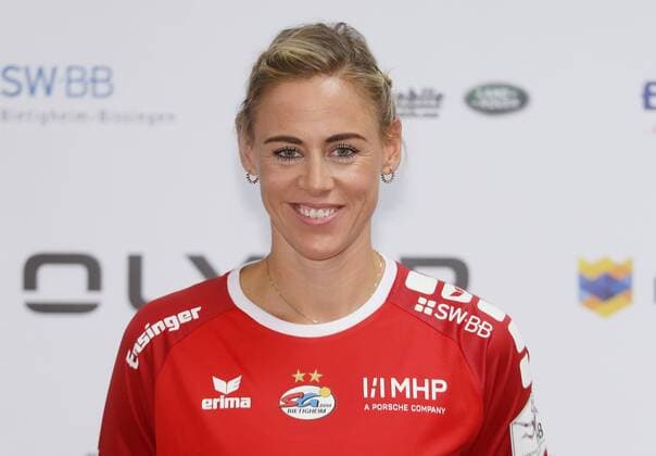 Stuttgart , Handball Fototermin SG BBM Bietigheim , Maura Visser