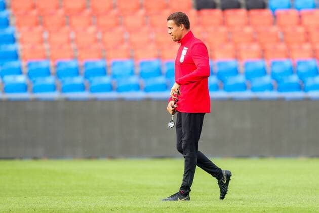 SOCCER - CL quali, Basel vs LASK BASEL,SWITZERLAND,06.AUG.19 - SOCCER - UEFA Champions League qualification, FC Basel vs Linzer ASK, preview, training Basel. Image shows head coach Valerien Ismael (LASK). GEPAxpictures xPhilippxBrem