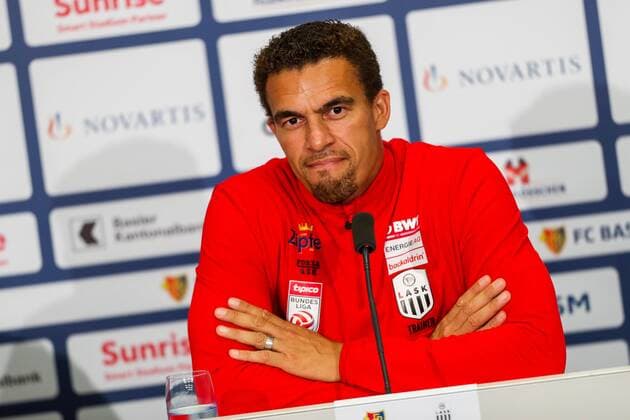 SOCCER - CL quali, Basel vs LASK BASEL,SWITZERLAND,06.AUG.19 - SOCCER - UEFA Champions League qualification, FC Basel vs Linzer ASK, preview, press conference, PK, Pressekonferenz LASK. Image shows head coach Valerien Ismael (LASK Linz). GEPAxpictures xPhilippxBrem