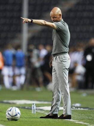 Ajax coach Erik ten Hag during the UEFA Champions League third round qualifying first leg match between PAOK FC and Ajax Amsterdam at Toumba stadium on August 06, 2019 in Thessaloniki, Greece UEFA Champions League 2019 2020 xVIxVIxImagesx xMauricexvanxSteenxIVx 200757360