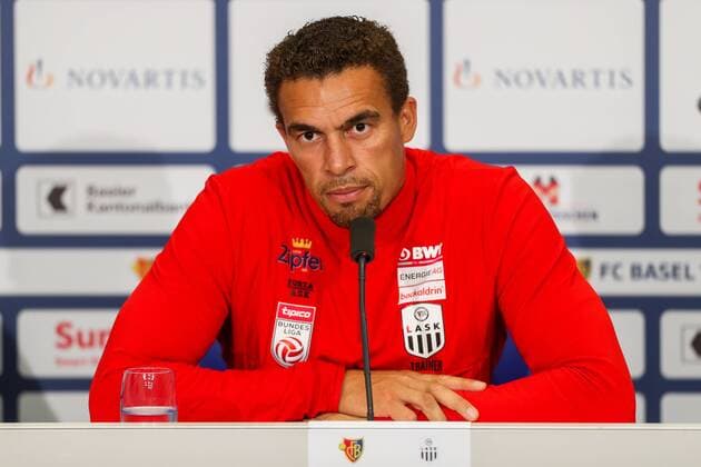 SOCCER - CL quali, Basel vs LASK BASEL,SWITZERLAND,06.AUG.19 - SOCCER - UEFA Champions League qualification, FC Basel vs Linzer ASK, preview, press conference, PK, Pressekonferenz LASK. Image shows head coach Valerien Ismael (LASK Linz). GEPAxpictures xPhilippxBrem