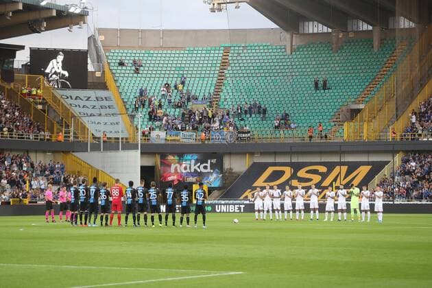 Illustration picture shows a game between Belgian soccer team Club Brugge and Ukrainian club Dynamo Kyiv, in the third qualifying round of the UEFA Champions League competition, Tuesday 06 August 2019 in Brugge. BRUNOxFAHY  x05639422x