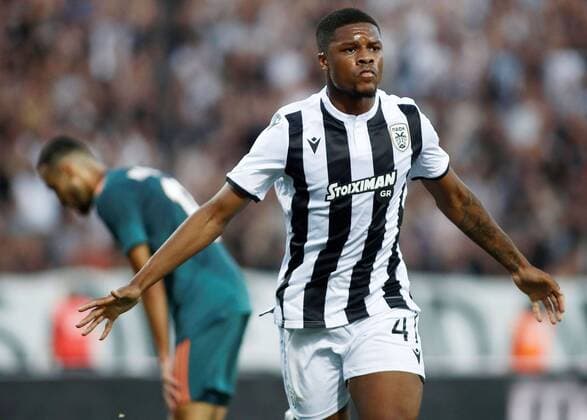 THESSALONIKI , 06-08-2019 , Stadio Toumba , Champions League third qualifying round season 2019-2020 , Chuba Akpom during the game PAOK - Ajax 2-2 PAOK - Ajax  x4058946x Copyright: