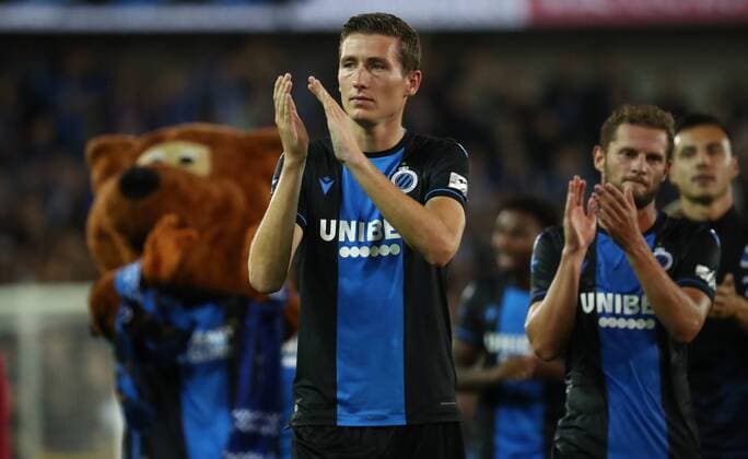 Club s Hans Vanaken celebrates after winning a game between Belgian soccer team Club Brugge and Ukrainian club Dynamo Kyiv, in the third qualifying round of the UEFA Champions League competition, Tuesday 06 August 2019 in Brugge. VIRGINIExLEFOUR  x05639513x