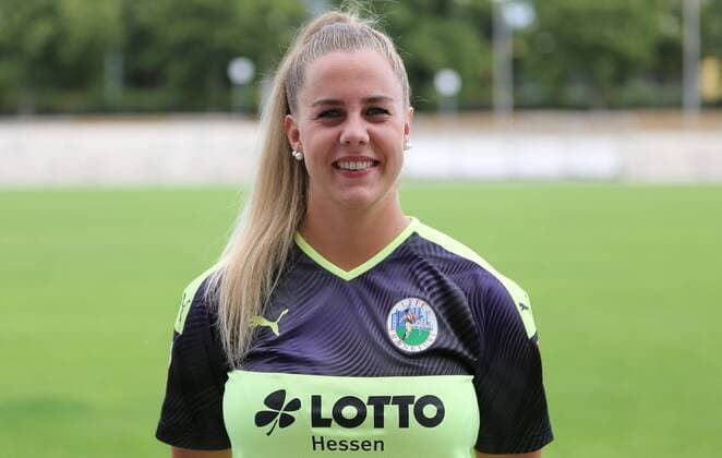 06.08.2019, xcex, GER, Frankfurt am Main, Stadion am Brentanobad, Frauenfussball, 1. Bundesliga FLYERALARM Frauen-Bundesliga Saison 2019 2020 1. FFC Frankfurt Fototermin Cara Boesl (FFC Frankfurt, 26) DFL regulations prohibit any use of photographs as image sequences and or quasi-video