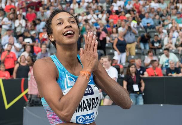 Siegerin Malaika Mihambo (LG Kurpfalz) springt im letzten Versuch 7m16. 2.Wettkampftag: Weitsprung Finale der Frauen am 04.08.2019. Leichtathletik Deutsche Meisterschaft 2019 im Olympiastadion in Berlin, Deutschland,