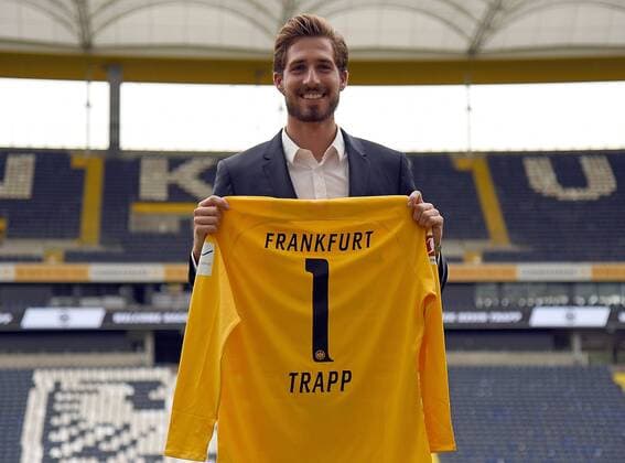 07.08.2019, xhbx, Fussball 1.Bundesliga, Eintracht Frankfurt - Pressekonferenz Kevin Trapp emspor, v.l. Kevin Trapp (Eintracht Frankfurt) (DFL DFB REGULATIONS PROHIBIT ANY USE OF PHOTOGRAPHS as IMAGE SEQUENCES and or QUASI-VIDEO) Frankfurt am Main