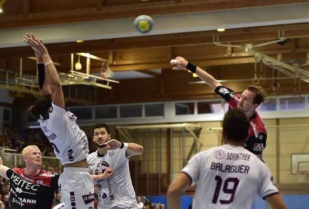 07.08.2019 - Handball - 2. Erlanger Champions Day - Saison 2019 2020 - HC Erlangen Metropolregion Nürnberg HCE - HBC Nantes - OGo - Nikolai Link (33, HC Erlangen HCE )