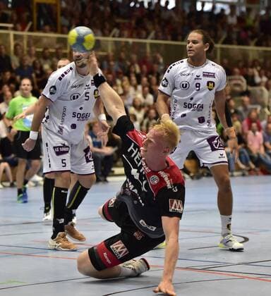 07.08.2019 - Handball - 2. Erlanger Champions Day - Saison 2019 2020 - HC Erlangen Metropolregion Nürnberg HCE - HBC Nantes - OGo - Sebastian Firnhaber (18, HC Erlangen HCE )