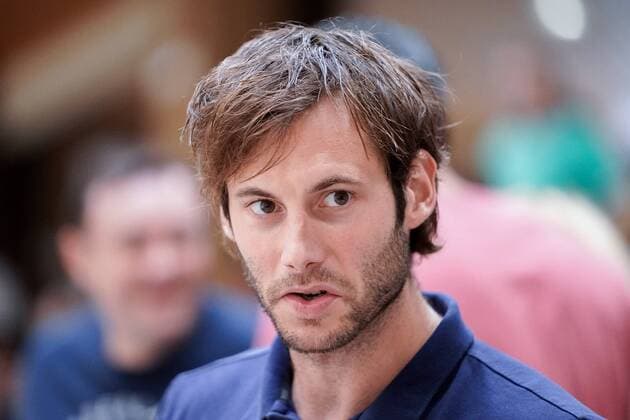 Uwe Gensheimer (RNL, 3), Einzelbild, Aktion, Action, Porträt, Portrait, 07.08.2019, Östringen (Deutschland), Handball, Testspiel, Rhein-Neckar Löwen - SG Nußloch