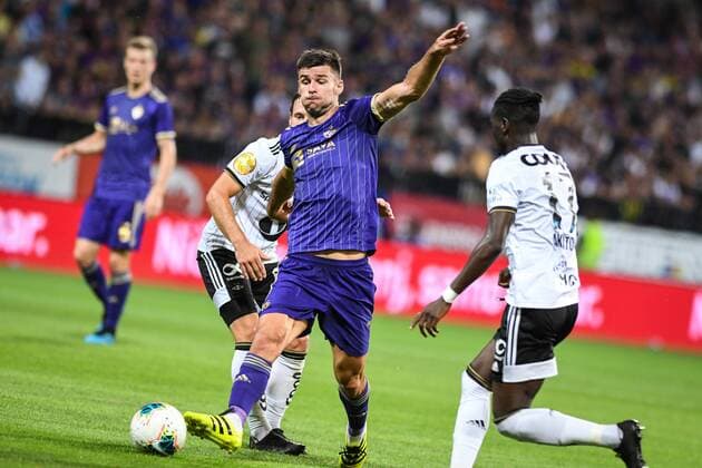 August 7, 2019, Maribor, Slovenia: Rok Kronaveter of Maribor during 1st Leg Football match between NK Maribor (SLO) and Rosenborg BK (NOR) in Third qualifying round of UEFA Champions League..Final Score: NK Maribor 1-3 Rosenborg BK NK Maribor vs Rosenborg BK in Maribor, Slovenia - 7 AUG 2019 - ZUMAs197 20190807_zaa_s197_130 Copyright: xMilosxVujinovicx