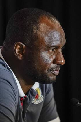Patrick Vieira (entraineur de l OGC Nice) FOOTBALL : Conference de presse OGC Nice - Nice - 08 08 2019 NorbertScanella PanoramiC 