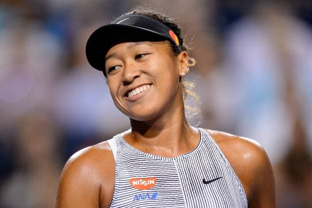 Sport Bilder des Tages TORONTO, ON - AUGUST 08: Naomi Osaka (JPN) smiles during her third round match of the Rogers Cup tennis tournament on August 8, 2019, at Aviva Centre in Toronto, ON, Canada. (Photo by Julian Avram Icon Sportswire) TENNIS: AUG 08 Rogers Cup Icon1908082889