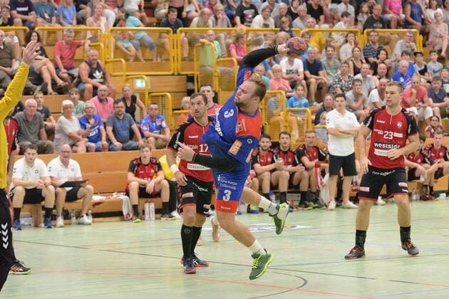 Handball 1. HBL HBW Balingen-Weilstetten vs. BSV Bern Muri 2019-08-09 Handball 1. HBL HBW Balingen-Weilstetten vs. BSV Bern Muri Reutlingen Copyright: xEIBNER JoxxBaurx EP_JOBA