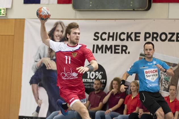 HSG Wetzlar vs Nationalmannschaft Russland, 11. Internationaler Heide-Cup 2019, Schneverdingen; 10.08.19 Sergey Nikolaenkov (Russische Nationalmannschaft, 11) Copyright: xBEAUTIFULxSPORTS MarioxM.xKobergx