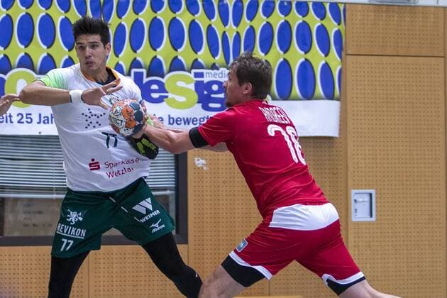 HSG Wetzlar vs Nationalmannschaft Russland, 11. Internationaler Heide-Cup 2019, Schneverdingen; 10.08.19 Stefan Cavor (HSG Wetzlar, 77) gegen Pavel Andreev (Russische Nationalmannschaft, 78) Copyright: xBEAUTIFULxSPORTS MarioxM.xKobergx