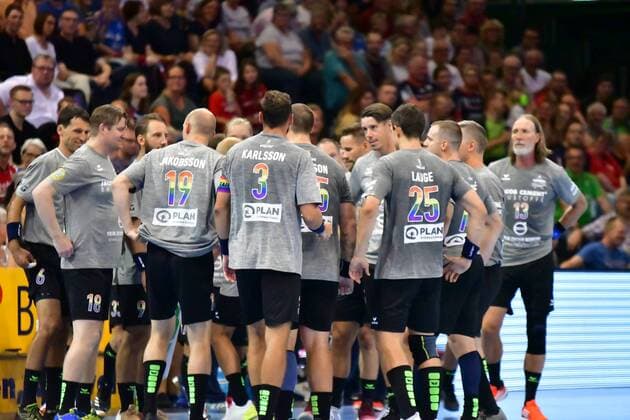 SG Flensburg-Handewitt vs Tobias Karlsson AllStar-Team, Jacob Cement Cup 2019, Flensburg; 10.08.19 Auszeit AllStar-Team Copyright: xBEAUTIFULxSPORTS MarioxM.xKobergx