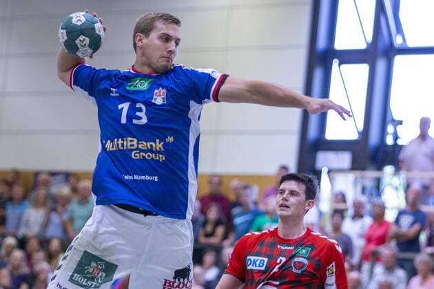 Fuechse Berlin vs Hamburger Verein Hamburg, 11. Internationaler Heide-Cup 2019, Schneverdingen; 10.08.19 Niklas Weller (HSV Hamburg, 13) gegen Simon Ernst (Fuechse Berlin, 02) Copyright: xBEAUTIFULxSPORTS MarioxM.xKobergx