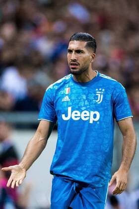 190810 Emre Can of Juventus looks dejected during the International Champions Cup match between Atletico Madrid and Juventus on August 10, 2019 in Stockholm. Photo: Kenta Jönsson BILDBYRAN Cop 210 fotboll football international champions cup juventus atletico madrid bbeng depp Copyright: KentaxJönsson BB190810KJ082