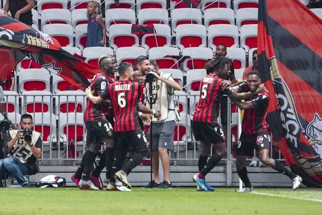 but - joie - Christophe Herelle (OGC Nice) FOOTBALL : OGC Nice vs Amiens SC - Nice - 10 08 2019 NorbertScanella PanoramiC 