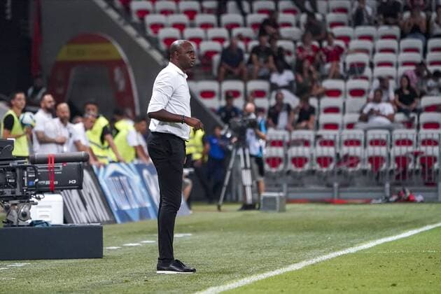 Patrick Vieira (entraineur de l OGC Nice) FOOTBALL : OGC Nice vs Amiens SC - Nice - 10 08 2019 NorbertScanella PanoramiC 