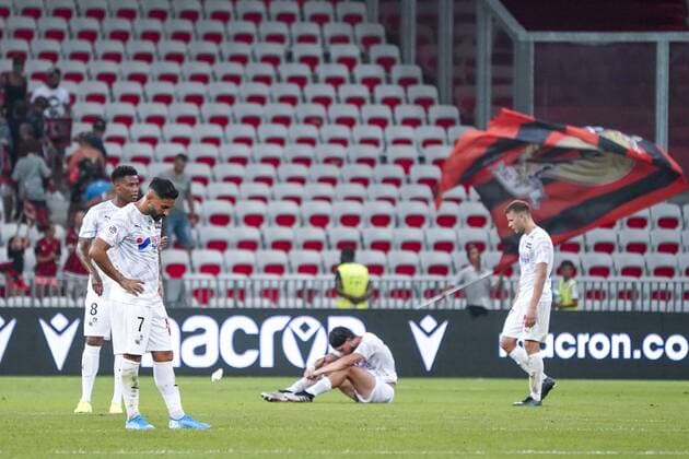 Deception Amiens - Saman Ghoddos (Amiens SC) FOOTBALL : OGC Nice vs Amiens SC - Nice - 10 08 2019 NorbertScanella PanoramiC 