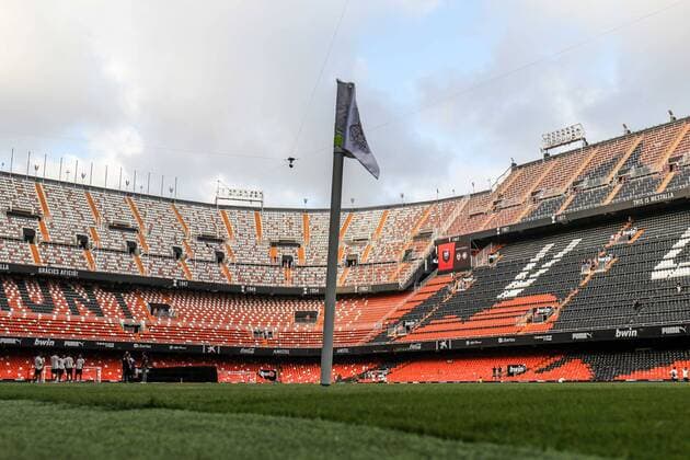 Fußball, Stadiongeschichte FC Valencia August 10, 2019, Valencia, VALENCIA, SPAIN: General view during the friendly football match played between Valencia CF and Inter de Milan at Mestalla Stadium in Valencia, Spain, on August 10, 2019. Soccer: Friendly - Valencia v Inter de Milan - ZUMAa181 20190810_zaa_a181_111 Copyright: xAFP7x