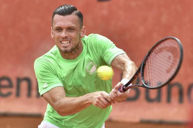 GER, Tennis-Point-Bundesliga, 1BL, Badwerk Gladbacher HTC 1 vs. TK GW Mannheim 1 11.08.2019, An den Holter Sportstätten, Moenchengladbach, GER, Tennis-Point-Bundesliga, 1BL, Badwerk Gladbacher HTC 1 vs. TK GW Mannheim 1, im Bild Tobias Kamke GER (TK GW Mannheim 1)